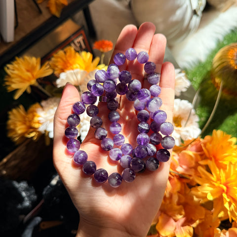 Ravenstone Crystals Amethyst Stretch Bracelet | 10mm