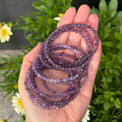 Ravenstone Crystals Amethyst Stretch Bracelet | 4mm