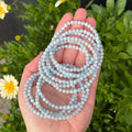 Ravenstone Crystals Aquamarine Stretch Bracelet | 4mm
