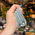 Ravenstone Crystals Aquamarine Stretch Bracelet | 4mm