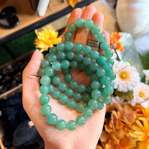 Ravenstone Crystals Aventurine Stretch Bracelet | 10mm