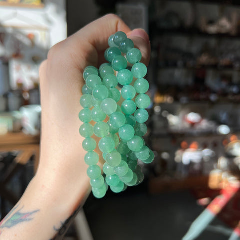 Ravenstone Crystals Aventurine Stretch Bracelet