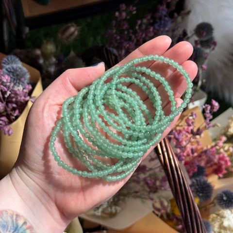 Ravenstone Crystals Aventurine Stretch Bracelet | 4mm