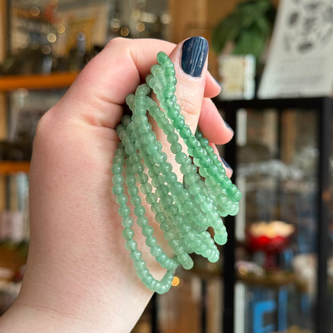 Ravenstone Crystals Aventurine Stretch Bracelet | 4mm