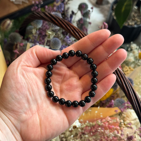 Ravenstone Crystals Black Onyx Stretch Bracelet