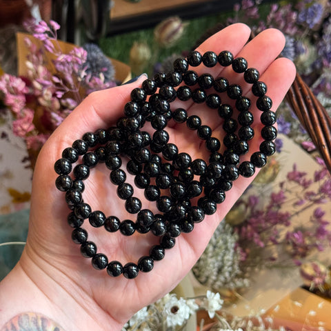 Ravenstone Crystals Black Onyx Stretch Bracelet