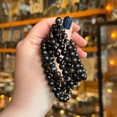 Ravenstone Crystals Black Tourmaline | Quartz Stretch Bracelet