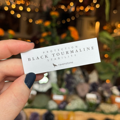 Ravenstone Crystals Black Tourmaline Stretch Bracelet | 4mm