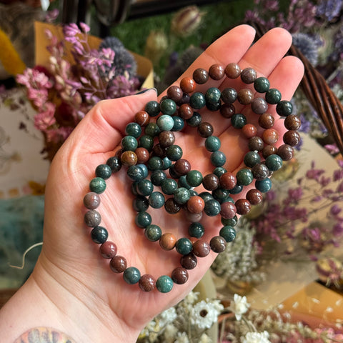 Ravenstone Crystals Bloodstone Stretch Bracelet