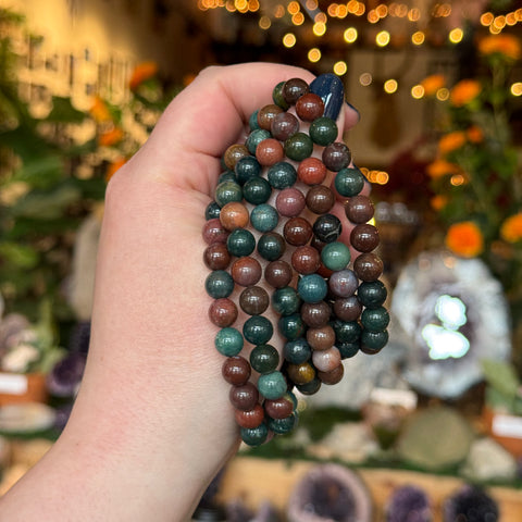 Ravenstone Crystals Bloodstone Stretch Bracelet