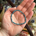 Ravenstone Crystals Blue Apatite Stretch Bracelet | 4mm