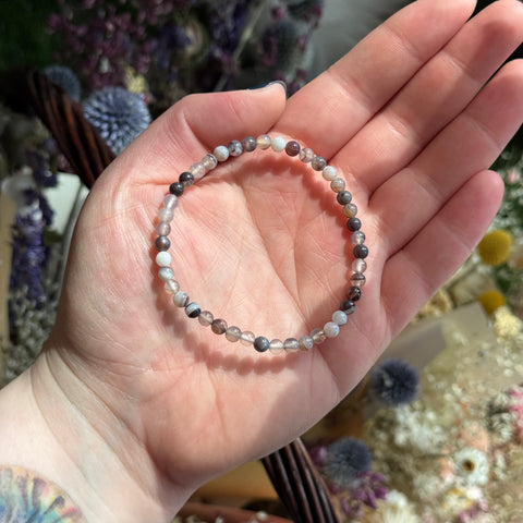 Ravenstone Crystals Botswana Agate Stretch Bracelet | 4mm