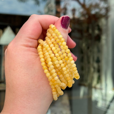 Ravenstone Crystals Calcite Stretch Bracelet | 4mm