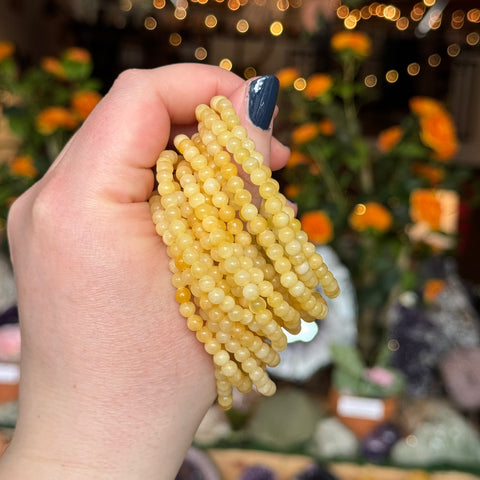 Ravenstone Crystals Calcite Stretch Bracelet | 4mm