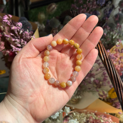 Ravenstone Crystals Chalcedony Stretch Bracelet