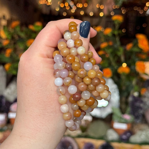 Ravenstone Crystals Chalcedony Stretch Bracelet