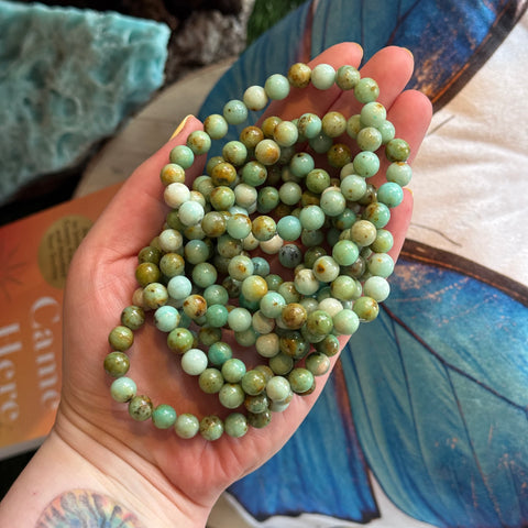 Ravenstone Crystals Chrysoprase Stretch Bracelet
