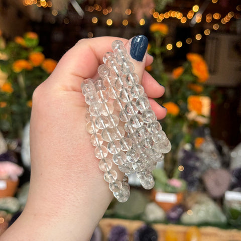 Ravenstone Crystals Clear Quartz Stretch Bracelet