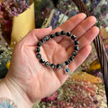 Ravenstone Crystals Evil Eye Stretch Bracelet | Black