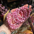 Ravenstone Crystals Evil Eye Stretch Bracelet | Pink