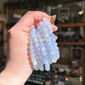 Ravenstone Crystals Extra Blue Chalcedony Stretch Bracelet