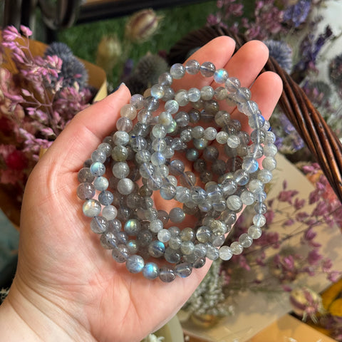 Ravenstone Crystals Extra Labradorite Stretch Bracelet