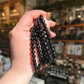 Ravenstone Crystals Faceted Black Agate Stretch Bracelet