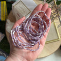 Ravenstone Crystals Faceted Lepidolite Stretch Bracelet | 4mm