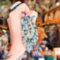 Ravenstone Crystals Faceted Moss Agate Stretch Bracelet | 4mm