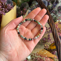 Ravenstone Crystals Faceted Ocean Jasper Stretch Bracelet