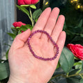 Ravenstone Crystals Faceted Ruby Stretch Bracelet | 5mm