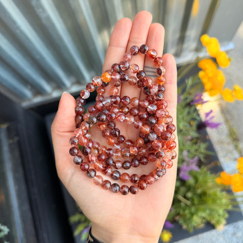 Ravenstone Crystals Fire Quartz Stretch Bracelet