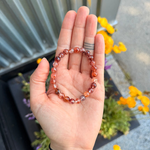 Ravenstone Crystals Fire Quartz Stretch Bracelet