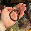 Ravenstone Crystals Garnet Stretch Bracelet