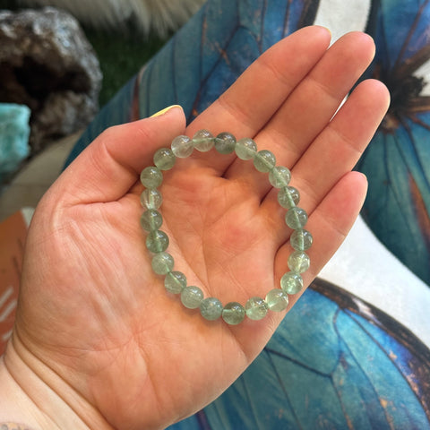 Ravenstone Crystals Green Fluorite Stretch Bracelet