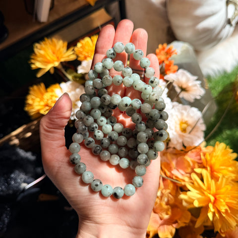 Ravenstone Crystals Kiwi Jasper Stretch Bracelet