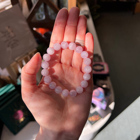 Ravenstone Crystals Kunzite Stretch Bracelet (10mm)