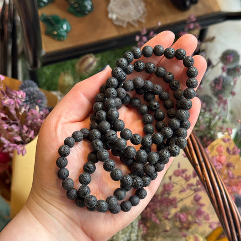 Ravenstone Crystals Lava Stretch Bracelet