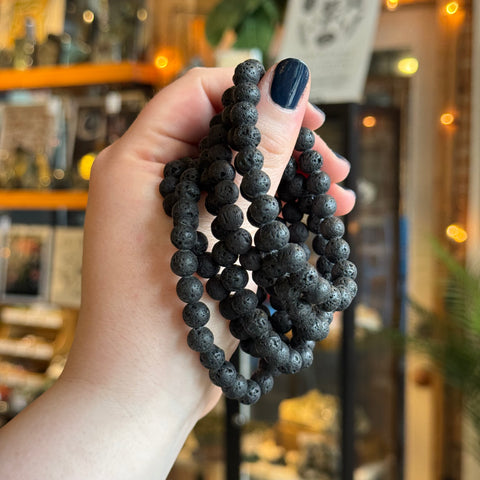 Ravenstone Crystals Lava Stretch Bracelet
