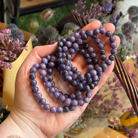 Ravenstone Crystals Lepidolite Stretch Bracelet