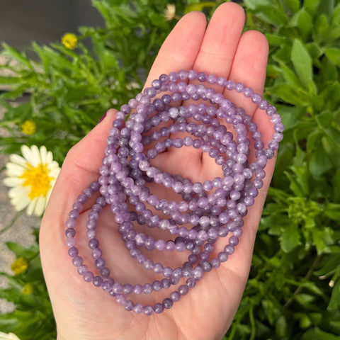 Ravenstone Crystals Lepidolite Stretch Bracelet | 4mm