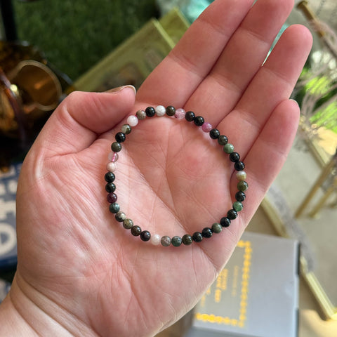 Ravenstone Crystals Mixed Tourmaline Stretch Bracelet | 5mm