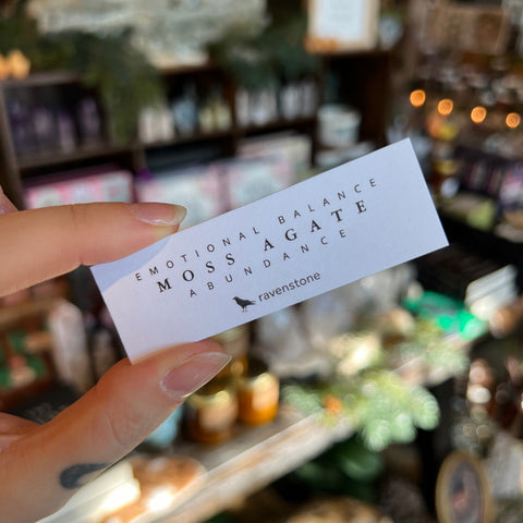 Ravenstone Crystals Moss Agate Stretch Bracelet