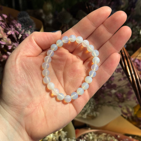 Ravenstone Crystals Opalite Stretch Bracelet