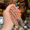 Ravenstone Crystals Pink Moonstone Stretch Bracelet