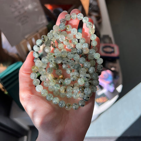 Ravenstone Crystals Prehnite Stretch Bracelet