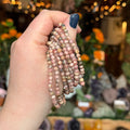 Ravenstone Crystals Rhodochrosite Stretch Bracelet | 4mm