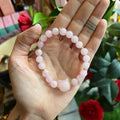 Ravenstone Crystals Rose Quartz Cat Stretch Bracelet