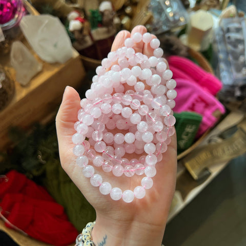 Ravenstone Crystals Rose Quartz Stretch Bracelet