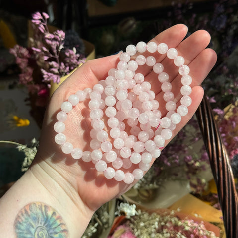Ravenstone Crystals Rose Quartz Stretch Bracelet